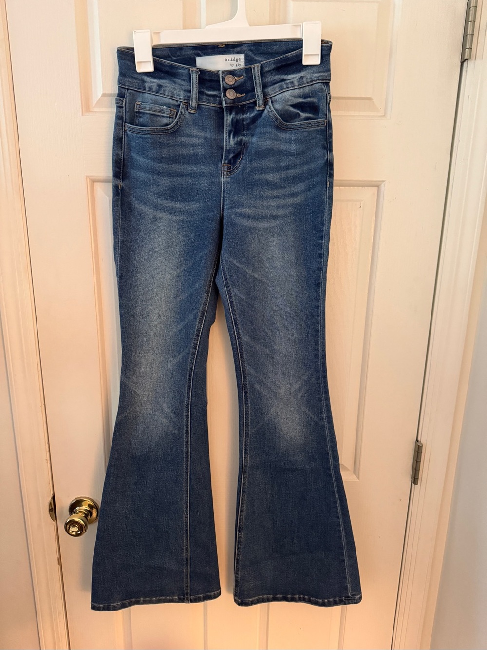 Bridge by GLY Mid-Rise Blue Flare Jeans 25x33
